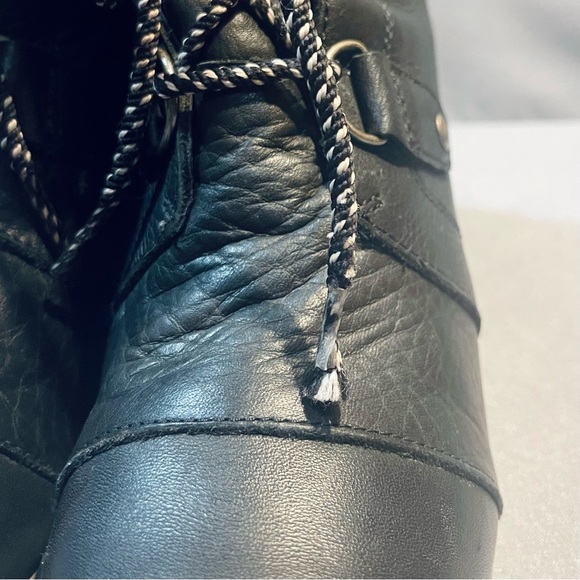 Sorel Joan of Arctic Wedge Mid Shearling Boot Black Ancient Fossil Size 10 - Picture 7 of 14